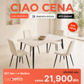 Trpezarijski set Biannca Sienna sto i stolice